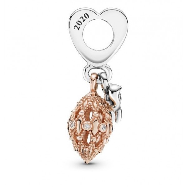Pendant Charm in Pandora Rose Christmas Decorations in two tones