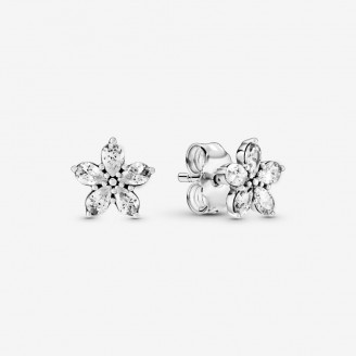 Sparkling Snowflake Stud Earrings