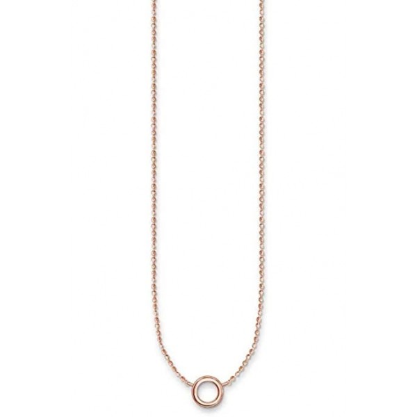 THOMAS SABO CHARM CARRIER NECKLACE ROSE GOLD PLATED