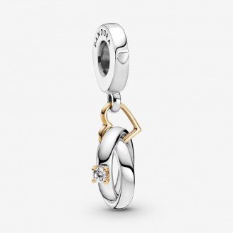 Charm colgante en plata de ley Anillos de Boda