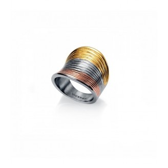 TRICOLOR STEEL VICEROY RING