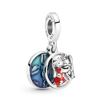 Sterling Silver Pendant Charm Disney Lilo & Stitch Family