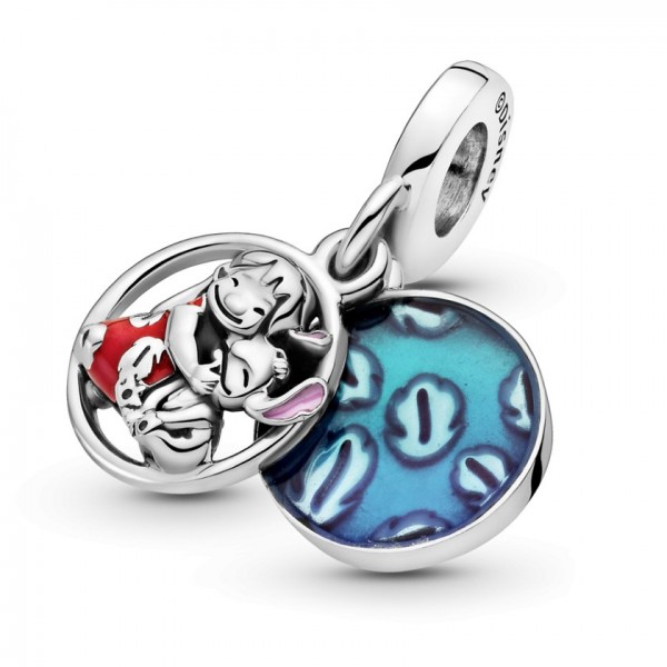 Sterling Silver Pendant Charm Disney Lilo & Stitch Family