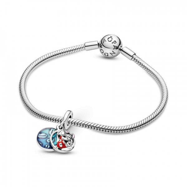Sterling Silver Pendant Charm Disney Lilo & Stitch Family