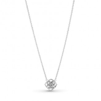Rose Petals Sterling Silver Necklace