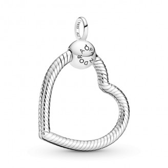 Pandora Moments O Pendant in Sterling Silver Heart