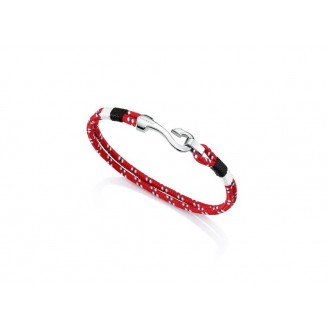 VICEROY RED CORD BRACELET WITH ANCHOR CLOSURE