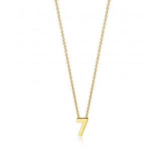 Viceroy Lucky Numbers 7 pendant in sterling silver gold plated