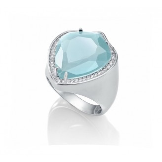 Viceroy Jewels Silver Ring Blue stone