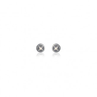 Silver and zirconia earrings