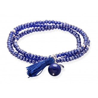 ZEN Blue bracelet in silver