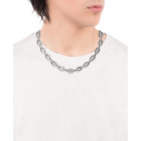 Viceroy Magnum steel necklace with oval links
