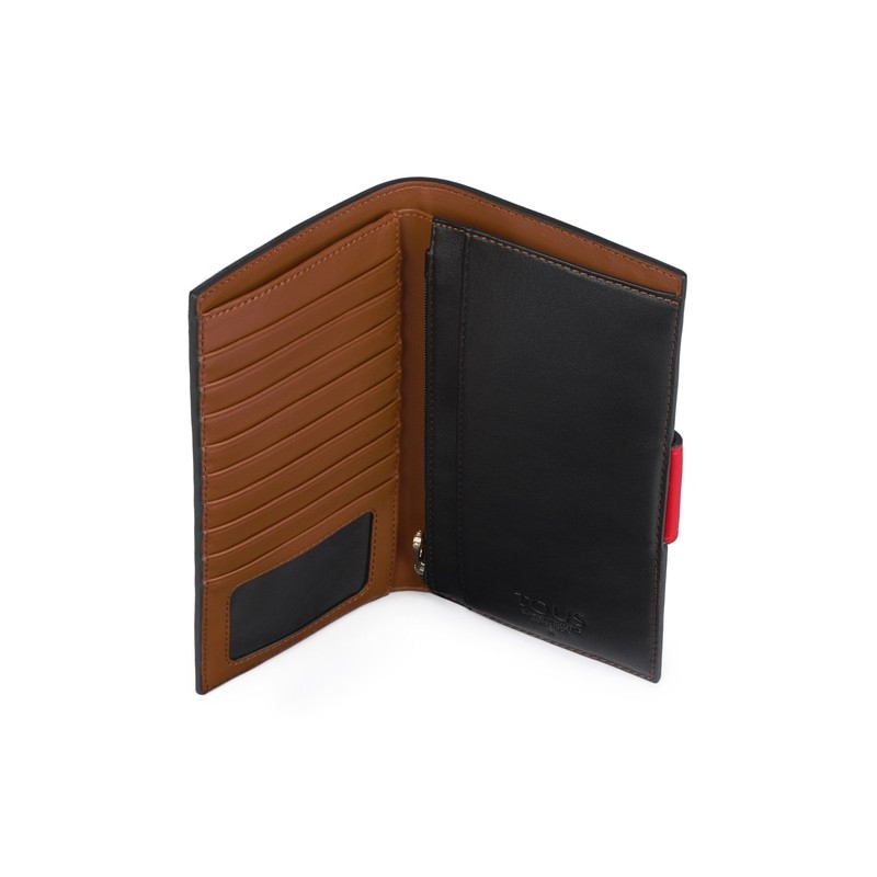 Medium Beige Flat Kaos Icon Multi Wallet - Red