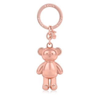 Rose gold Teddy Bear keychain
