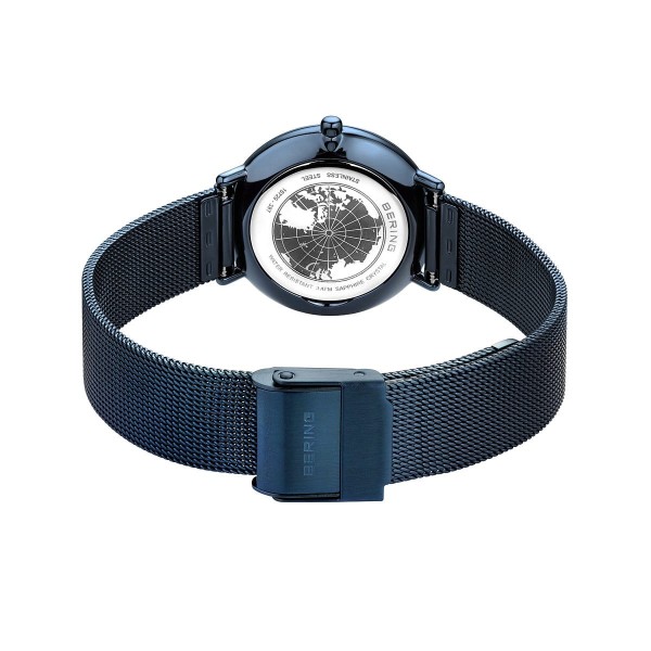 Bering Ultra Slim Polished Blue Watch