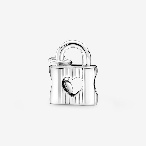 Padlock and Heart Key Charm