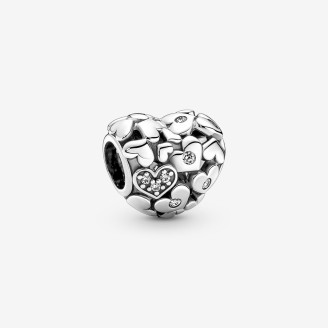 Brilliant Filigree Heart Charm
