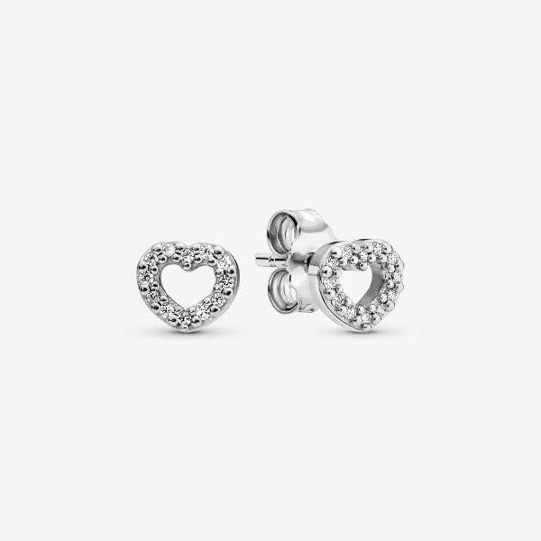 Sterling silver and cubic zirconia earrings