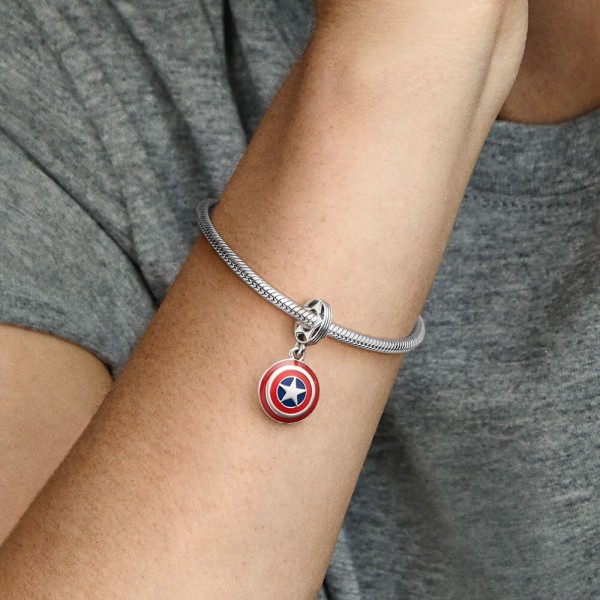Marvel Avengers Captain America Shield Pendant Charm