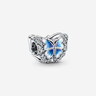 Bright Blue Butterfly Charm