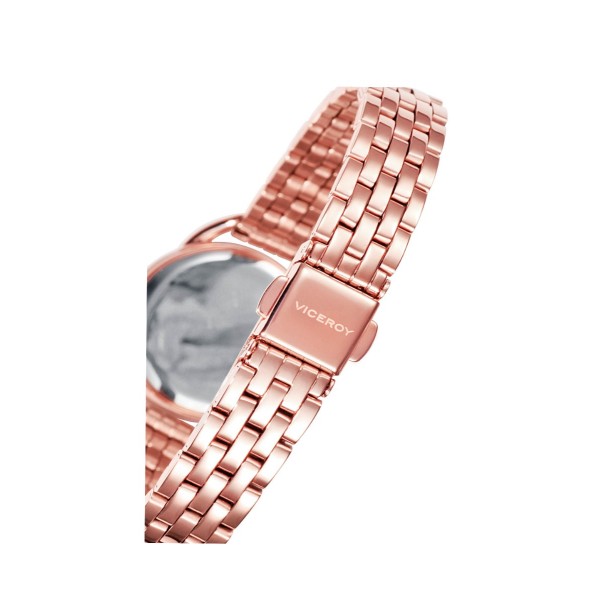 Pink IP Steel Watch Pack with Bracelet