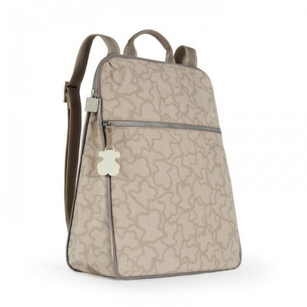 MOCHILA TOUS KAOS NEW NYLON COLOR PIEDRA
