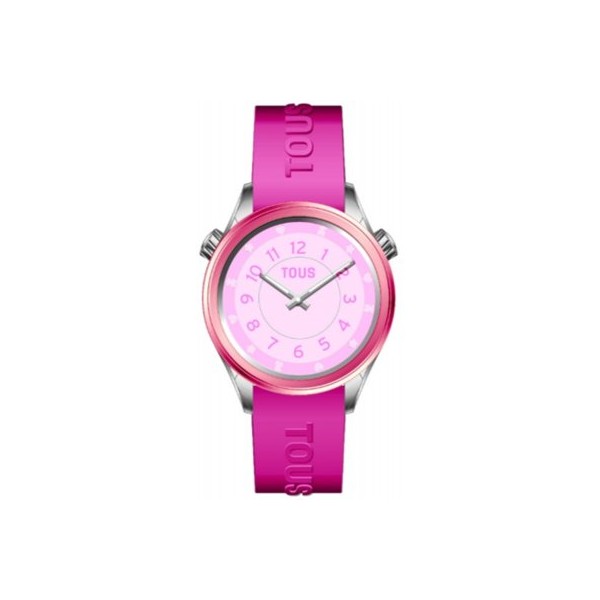 Reloj Tous Mini Self Time silicona rosa
