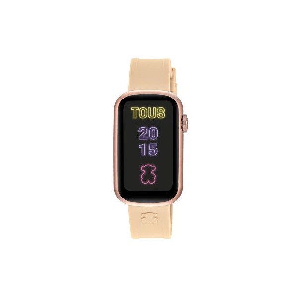 RELOJ TOUS T-BAND ALUMINIO ROSA/NEGRO