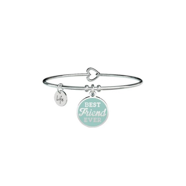 PULSERA ACERO KIDULT BEST FRIEND ESMALTE