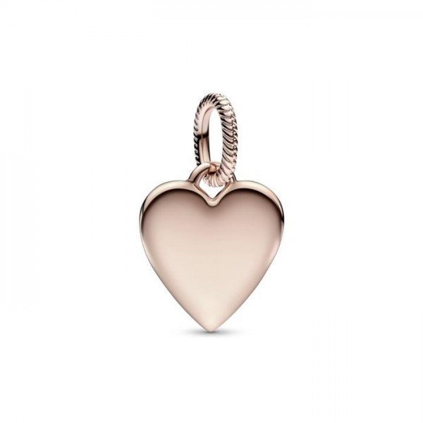 COLGANTE PANDORA CORAZON ROSE 14K
