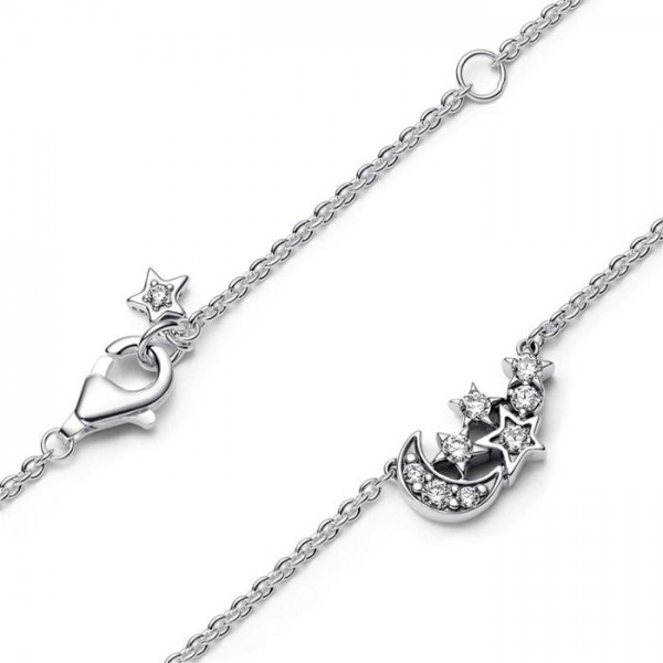 COLLAR PANDORA LUNA ESTRELLAS CIRCONITAS