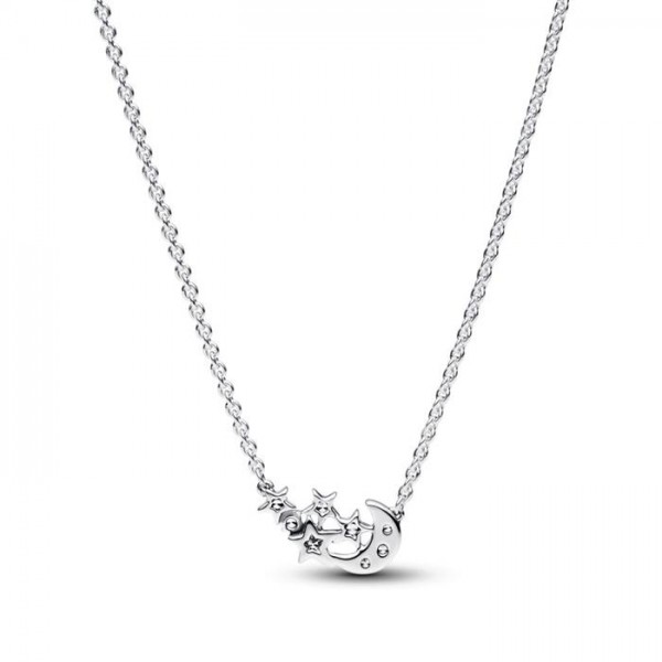 COLLAR PANDORA LUNA ESTRELLAS CIRCONITAS