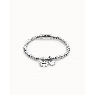 PULSERA UNODE50 BAÑO PLATA