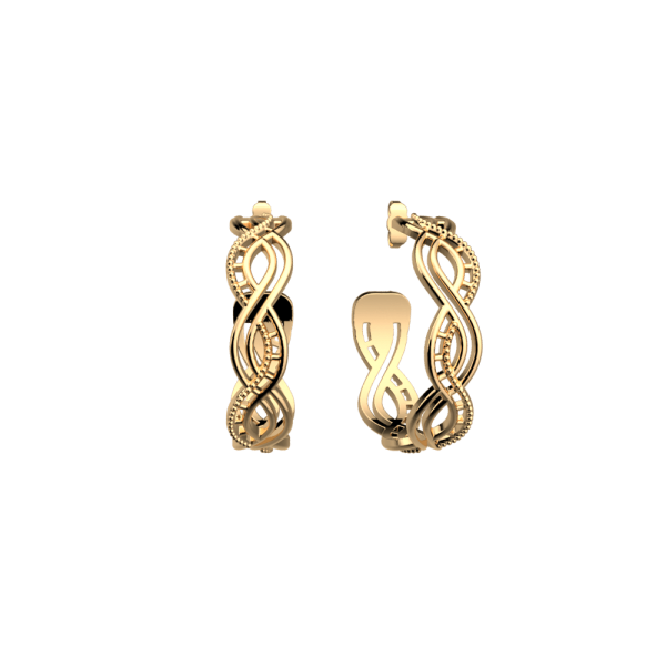 PENDIENTES LES GEORGETTES DIVINE GOLD