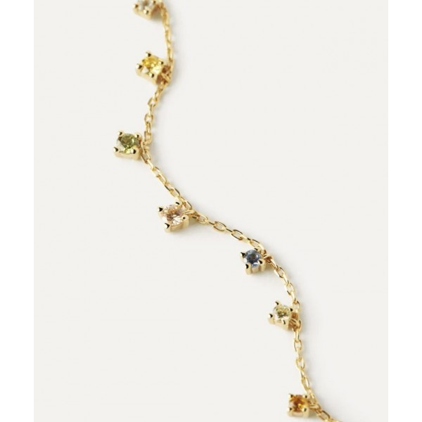 PULSERA PDPAOLA RAINBOW GOLD CZ