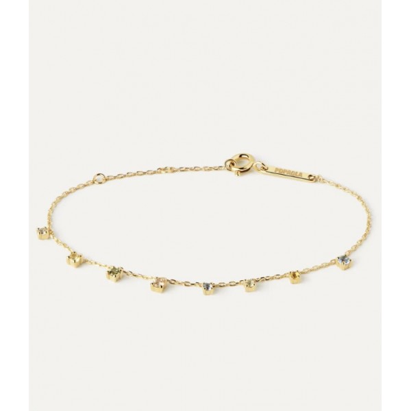 PULSERA PDPAOLA RAINBOW GOLD CZ