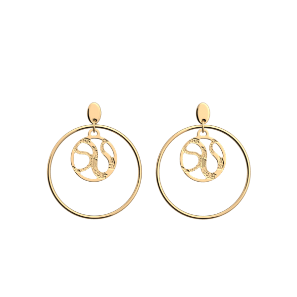 PENDIENTES LES GEORGETTES REPTILE GOLD