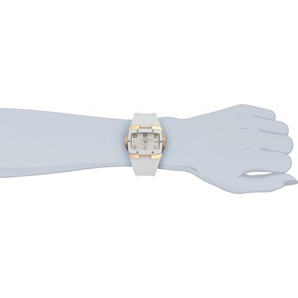 RELOJ TIME FORCE CAUCHO BLANCO ESFERA ROSE