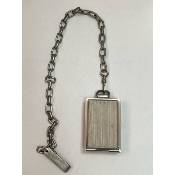 RELOJ FOSSIL BOLSILLO ACERO CUADRADO