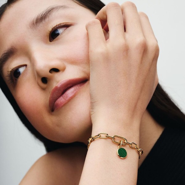 Charm Mini Medallón Grabable Pandora ME Verde