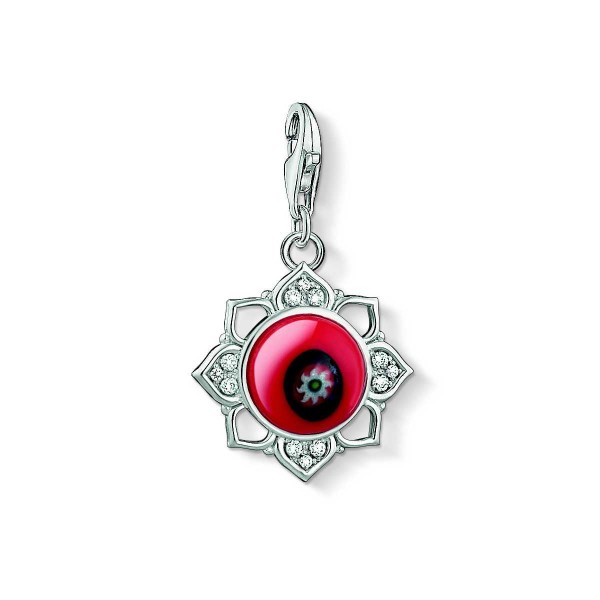 CHARM THOMAS SABO FLOR DE LOTO ROJA