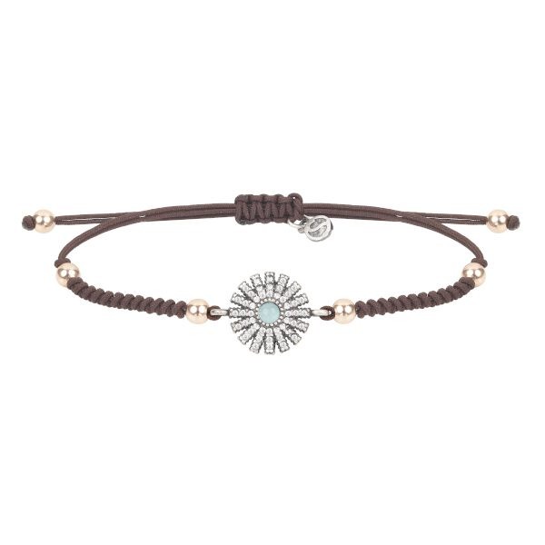 PULSERA SUNFIELD CAPRI OPALO AZUL CIRCONITAS