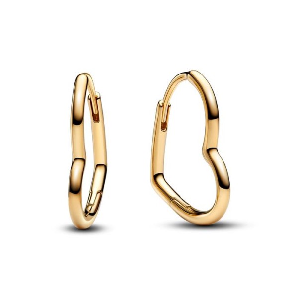 PENDIENTES PANDORA CORAZON ASIMETRICO
