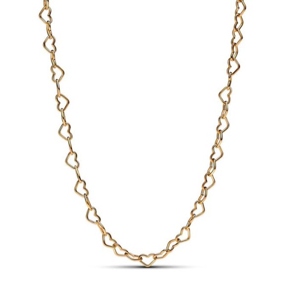 COLLAR PANDORA 14K CORAZONES UNIDOS