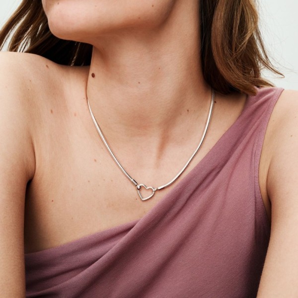 COLLAR PANDORA SNAKE HEBIILA CORAZON