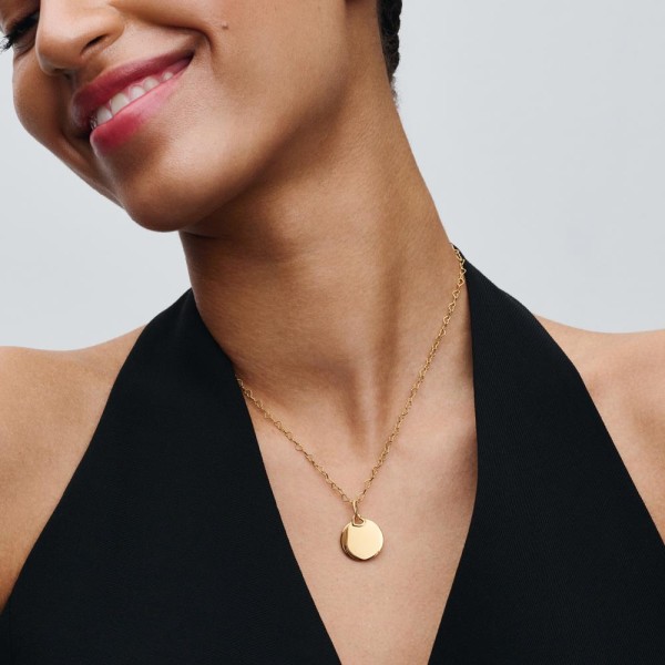 CHARM COLGANTE GOLD-PLATED REDONDO
