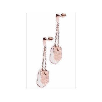 PENDIENTES ARMANI ACERO ROSADO