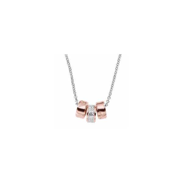 GARGANTILLA ARMANI SIGNATURE ACERO ROSA