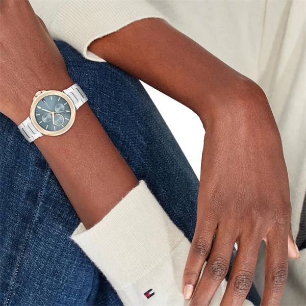 RELOJ TOMY LORI ESFERA AZUL BISEL ROSE