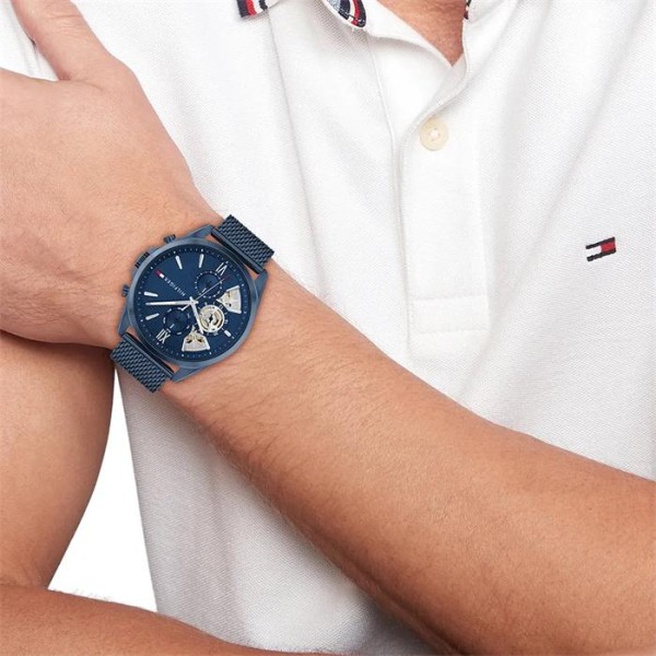 RELOJ MALLA TOMMY BAKER AZUL